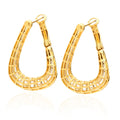 Trendy PVD Gold Color Stud Earrings Fashionable Brass Jewelry with Diamond for Women for Weddings and Parties