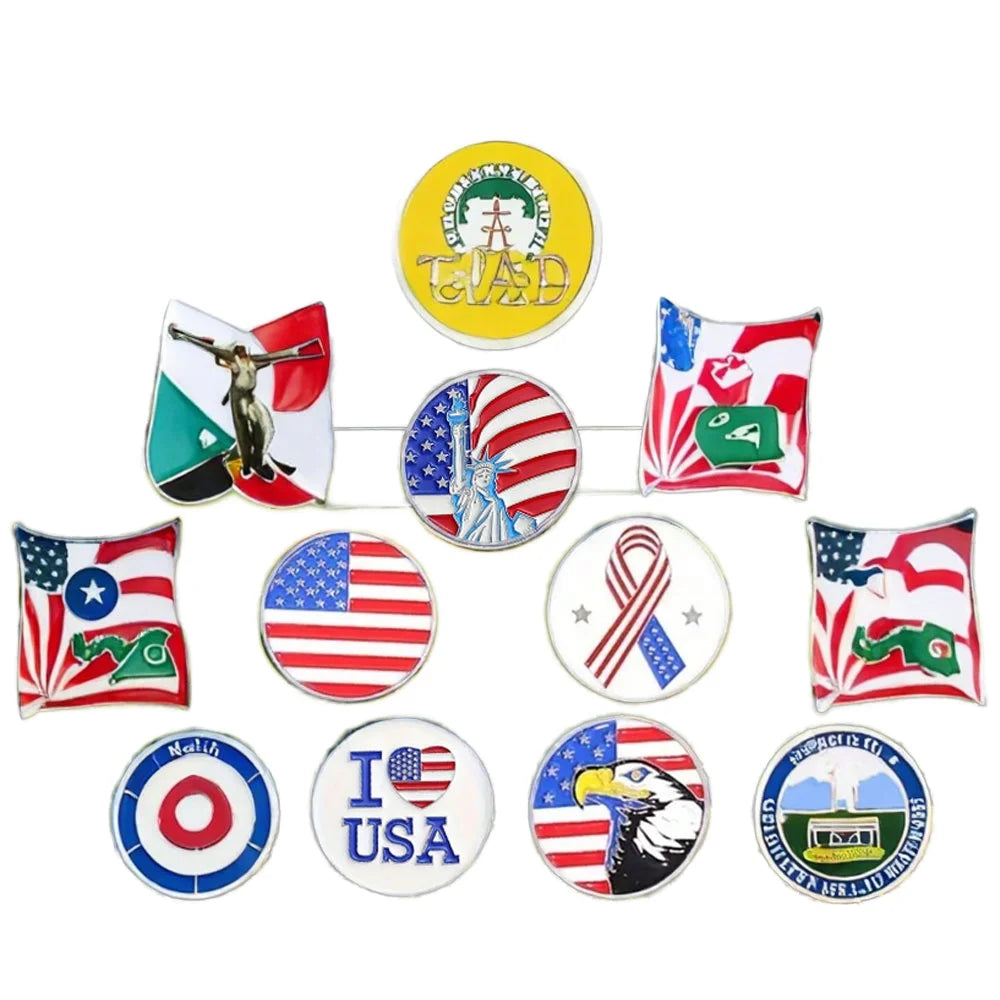 Wholesale Durable Iron Golf Ball Marker Magnetic Ball Accessories
