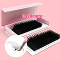 Abonnie Custom Fluffy Russian Volume Eyelash Dark Premium Fan Like Butter Velvet Lash Trays Matte Black Cashmere Lash Extensions