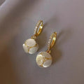 Hot Opal Ball Ball Micro-set Zirconia Fashion Elegant Shiny Crystal Earrings for Women Trendy Luxury Vintage Jewelry Party Gifts