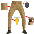 Multi-pocket Workwear Biker Denim Fall protection Pants CE Guard Motorcycle Jeans
