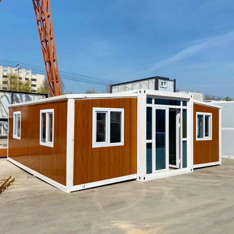 20ft Prefab Expandable Home Container House 2 Bedroom 1 Bath 1 Kitchen Tiny Folding Container House Easy Assembly
