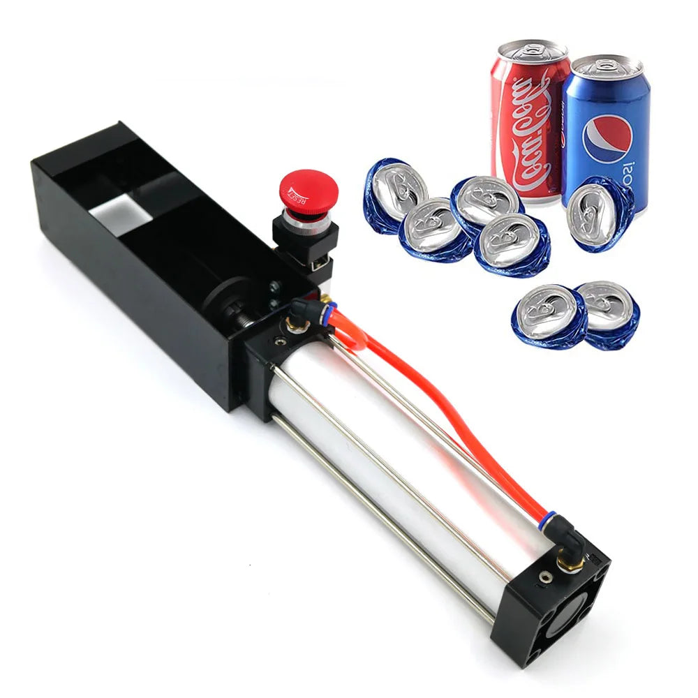 Eco-Friendly Recycling Tool Aluminum Heavy Duty Air Can Crusher Pneumatic Cylinder Soda Beer Can Crusher
