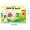 Handmade Diy Laser Sticker Book Children Cartoon Farm Puzzle Stickers Crafts Educational Toys