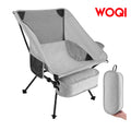 WOQI Ultralight Outdoor Folding Camping Chair Comfortable Portable Backpack Chair Outdoor Lawn Beach