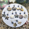 SC Niche Design Tropical Bohemian Holiday Earrings Women Fashion Flower Shaped Natural Black Shell Pearl Dangle Earrings