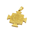 Personality Hip Hop Jewelry Accessories Saint Benedict Women Men Stainless Steel Medallion Medal Pendant