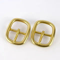 Meetee AP435 Alloy Cowboy Belt Head Jeans Accessories Solid Pure Brass Belt Buckles