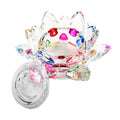Lotus Flower Colorful Nail Cup Crystal Bowl Acrylic Powder Liquid Holder Nail Art Transparent Glass Dappen Cup with Cover