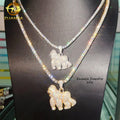 Personalized Custom Iced Out Top Quality 925 Sterling Silver VVS Moissanite Gorilla Hip Hop Pendant