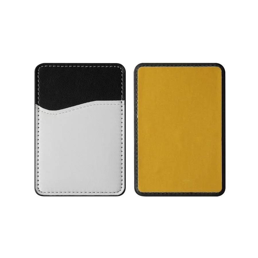 Hot Selling Sublimation PU Material Phone Back Card Holder Stuck in Adhesive Wallet case Cash ID Pocket Bank Card Sticker