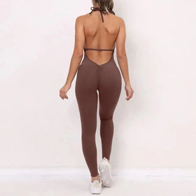 Womens Sport Jumpsuit Fitness Overalls With Padding Workout Clothes for Women Gym Sets New Outfits Sportswear Bodysuit