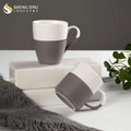 Wholesale Chaozhou Ceramic Mug With Handle Custom Porcelain Coffee Milk Cup OEM/ODM Pottery Drinkware for Restaurant Hotel Home