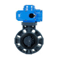 DC24V AC220V DN50DN100 Electric Automatic Motorised Control UPVC Plastic PN10 Epdm Ptfe Seal butterfly Valve Supplier for Water