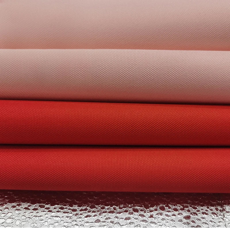 Hot Selling Cheap High Elasticity 100% Polyester Modern Style Red PVC 900d Oxford Fabric for Bag Material