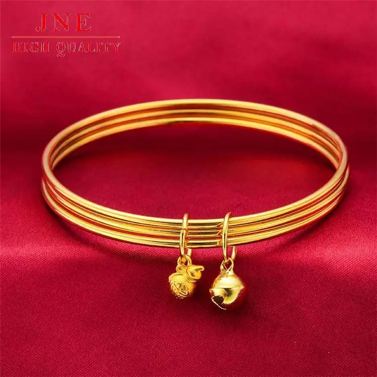 New Same Style Sansheng Gourd III Bracelet Gold Fine Sand Ring Fashion Women's Bracelet