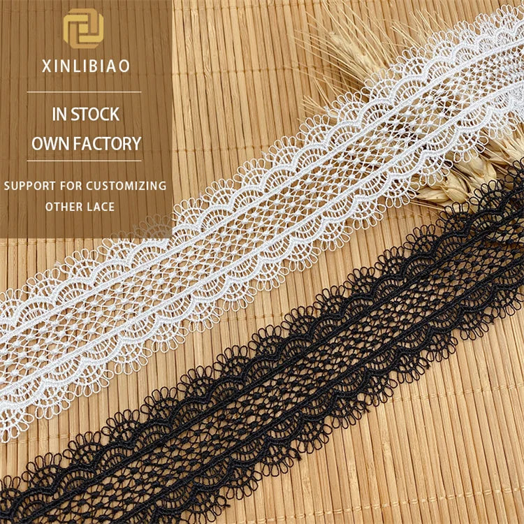High Quality Spot Water Soluble Lace Bright Polyester with Embroidery for Wedding Bags Fabrication Direct From Manufacturers