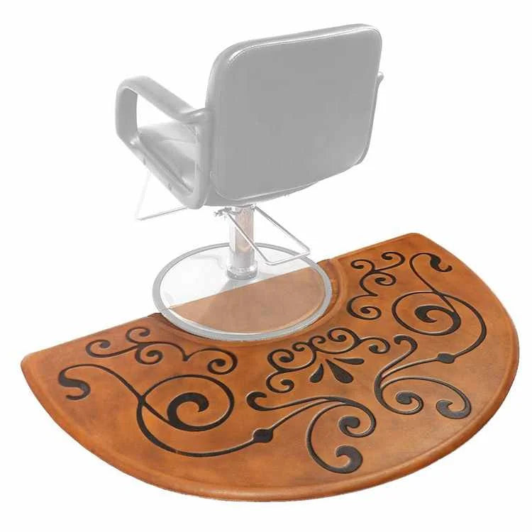 Sheepmats Antique Series Bronze Barber Shop Station Chair Floor Mat Anti Fatigue Salon Mat for Hair Stylist
