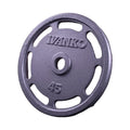 Unisex Cast Iron Powerlifting Plate Customizable Logo 50mm Bumper Barbell Gym Plates 25kg for Exercise Weightlifting