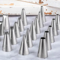 Hot-sale 304 Stainless Steel  Nozzle Cake Baking  Icing Piping Tips Cake Decorating Pastry Nozzles Piping Tip Sets