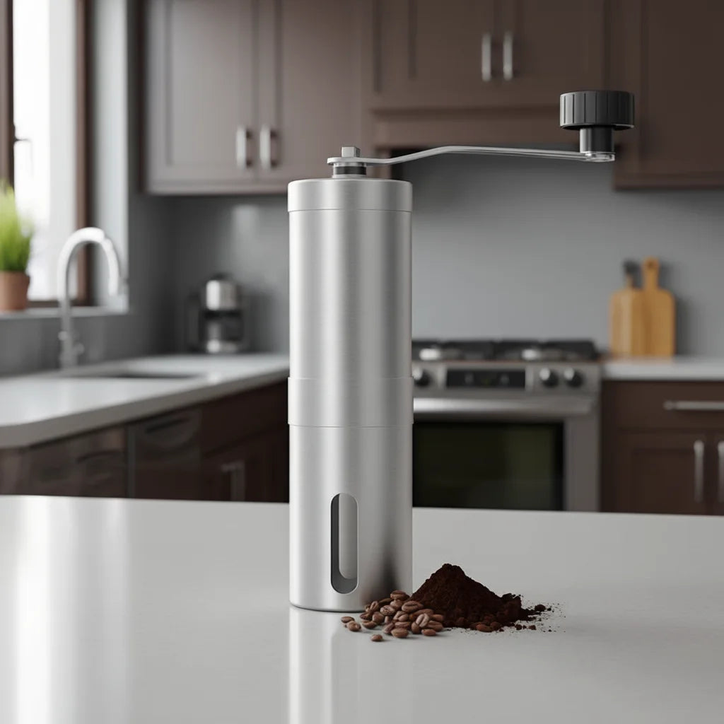 Mini Handheld Espresso Cafe Stainless Steel Manual Hand Coffee Grinder Burrs Ceramic Portable Coffee Bean Mill