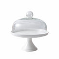 Nordic Restaurant Porcelain Ceramic Wedding Cake Stand Glass Lid for Cupcake Display Kitchen Utensils Wedding Cake Stand Tool