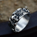 SS8-1200R Unique Design 316L Stainless Steel SKull Pirate Ring Rock Party Biker Jewelry Bands Ring Men's Jewelry Gift