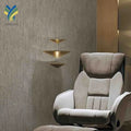 YD-05 Luxury Modern Home & Hotel Wall Decor Grey Polyester Textiles Fabric Waterproof Wallpaper Free Sample
