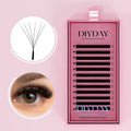 DIYDAY 6D Clover Premade Individual Eyelashes Extensions L LU M Curl  False Mink Lashes Wholesale