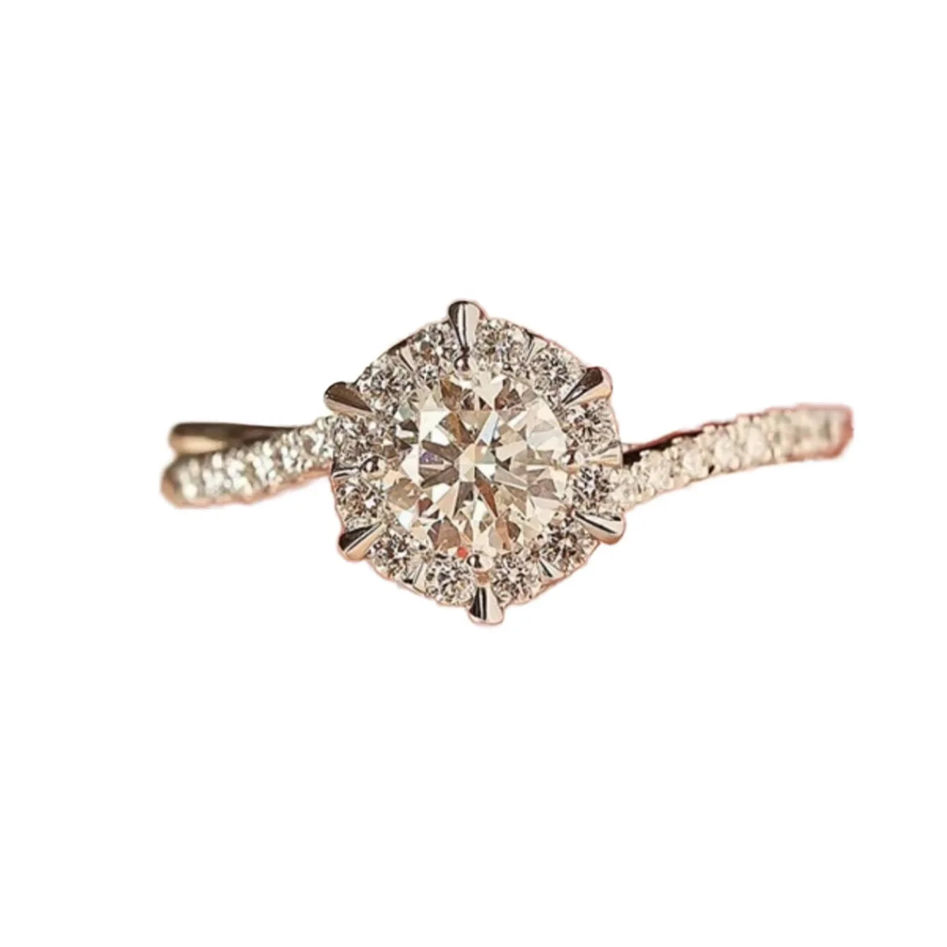 Hexagon Moissanite Engagement Diamond Ring 6 Prong Moissanite Ring Dainty Geometric Certified Engagement Ring
