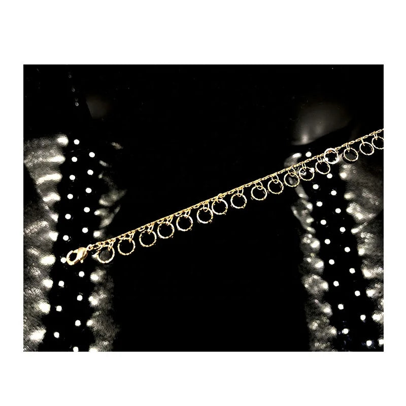 BMZ 2025 New Custom New Tassel Gold Ankle Bracelet Trendy Anklet Bracelet Foot Jewelry
