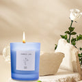 Frosting Frasco Glass Marble Scented Candle Jars Christmas Home Decor Reusable Eco-Friendly Low MOQ Candle Holder