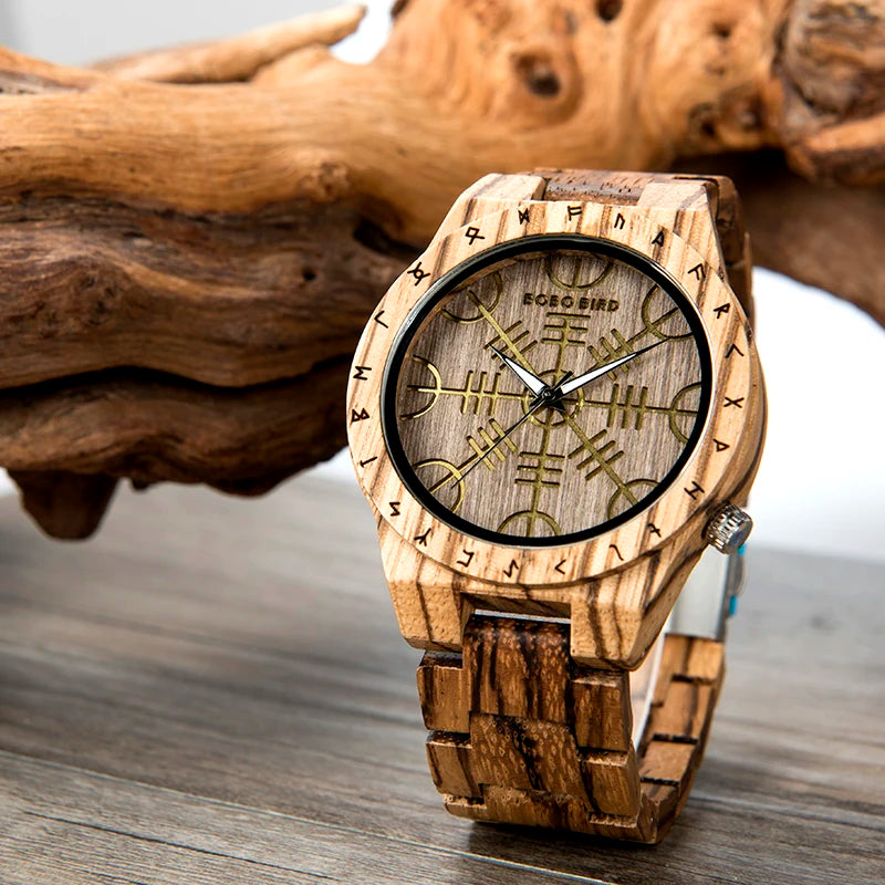 New Original Bobo Bird Customizable Watch Logo Male Wooden Watches for Men Japan Movt Wholesale Wood Watch