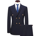 2023 Waterproof Worsted ODM Business Men's Formal Wear 2-piece Slim Suit Wedding Dress Double Breasted Tuxedo Meetings Suits