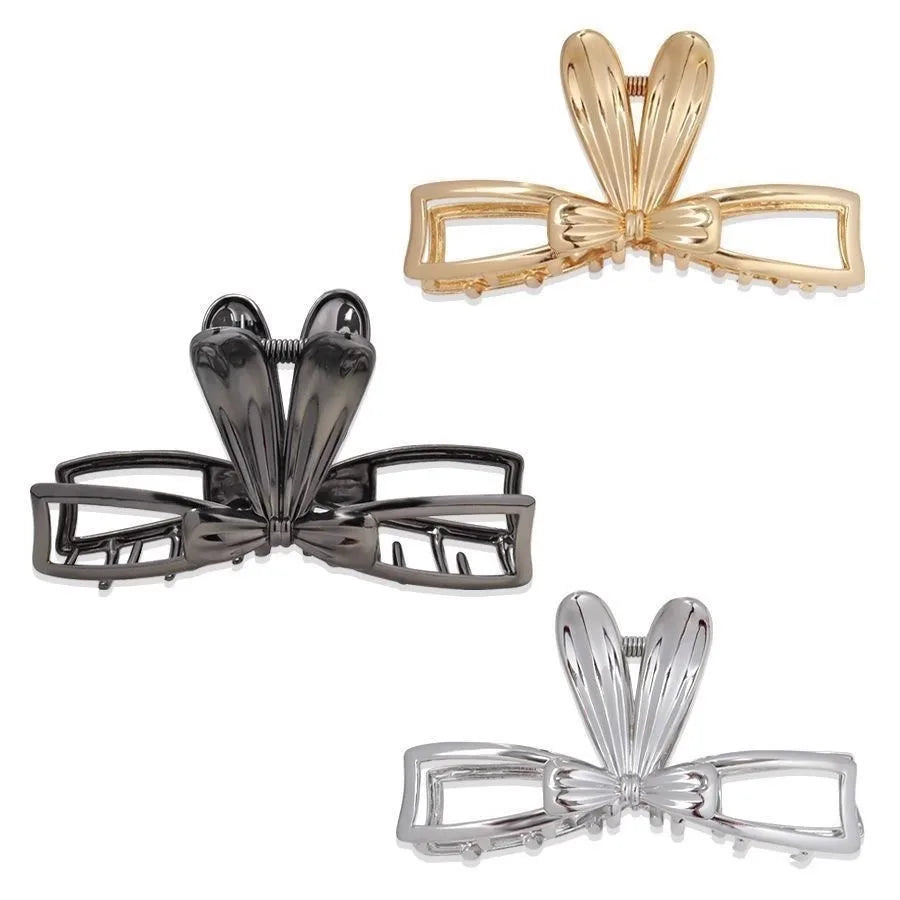 11cm Large Big Bunny Ear Rabbit Bun Ponytail Holder Clamp Shiny Easter Claw Clips Blank Metal Hair Claws