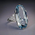 CAOSHI Oval Cut Light Blue Crystal Glass Stone Finger Women Rings Copper Jewelry CZ Gemstone Silver Color Party Rings for Women