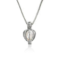 Fashion Jewelry Love Hollow Out Pearl Wishing Pendant Necklace Wholesale