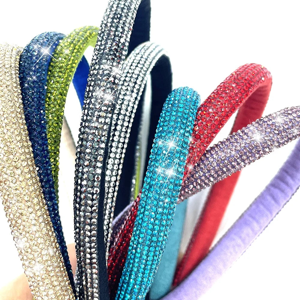 S577  Crystal Rope for Sandals New Fashion Diamond Strips Rhinestone Cord Rope  for Shoes Decoration