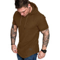 Fitspi Mens Fashion Athletic Hoodies Sport Sweatshirt Solid Color Fleece Pullover