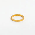 Joolim Jewelry 18K Gold Plated Stainless Steel Narrow Triangle Fresh-cut Dainty Rings for Women