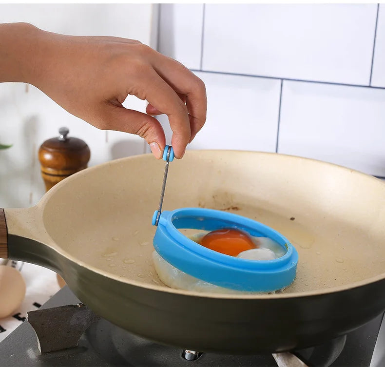 Silicone Egg Ring Non Stick Egg Cooking Rings Perfect Fried Egg Mold or Pancake Rings