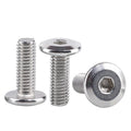 Stainless Steel Chamfered Hexagon Socket Screw Furniture Assembly Screws Ultra Flat Head Bolt M3 X 16mm M4 M5 M6 M8 M10