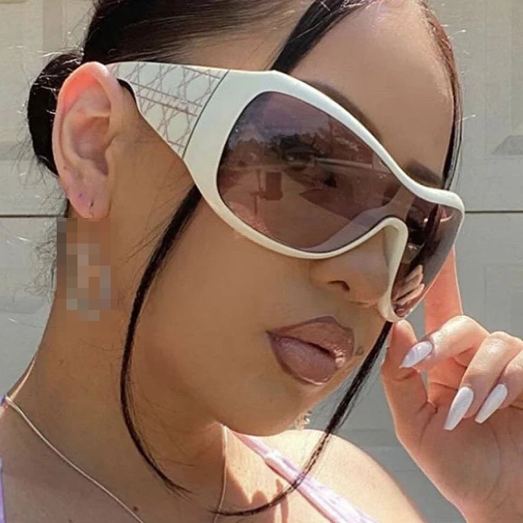Twooo 7792 Trendy Decoration Oversized PC Frame Women Y2K Sunglasses Wholesale