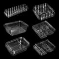 Eco-Friendly Recycled Clear PET Plastic Food Containers Sustainable Square Boxes for Cake Packaging and Transportation