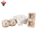 Disposable Takeaway Coffee Paper 2 4 Cup Holder Tray Customizable Logo Hot Coffee Cup Holder Disposable Coffe Cup Holders
