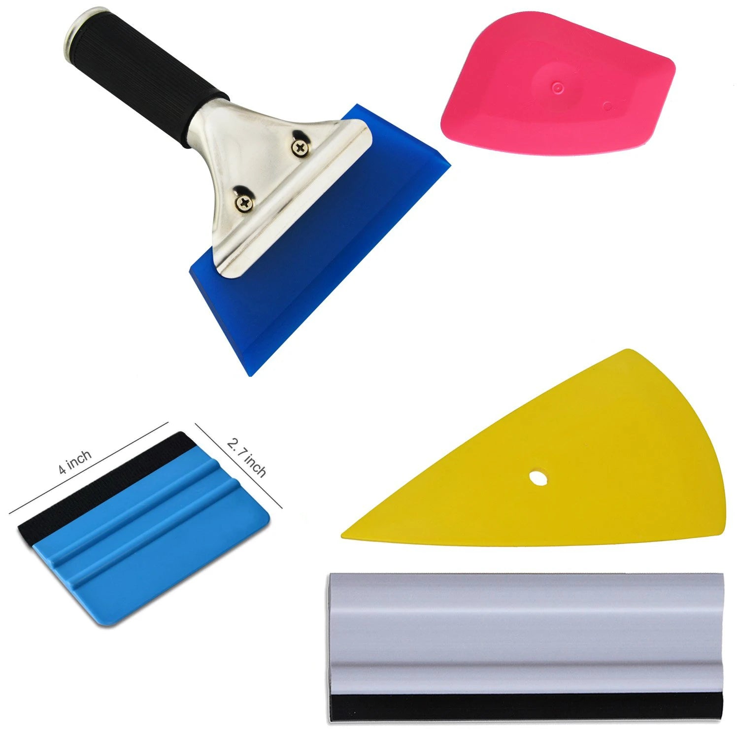 Auto Window Tint Car Vinyl Wraps Kit Car Wrapping Tools Crafting Vinyl Weeding Tools Vehicle Vinyl Install Scrapers Squeegee Set