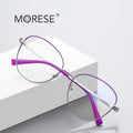 MORESE 3091 Blue Light Blocking Computer Glasses with Stainless Multi-Color Frame in Stock