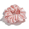 Wholesale 100% Mulberry Silk Scrunchies Custom High Quality Thick and Stylish 22mm 1cm Solid Color Hairbands for Women