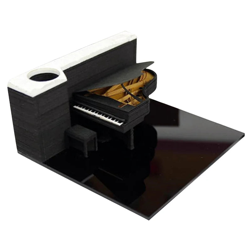 New 2025 Factory Direct Sales Piano Souvenir Premium Product 3D Memo Pad Notepad Business Gift Giveaway