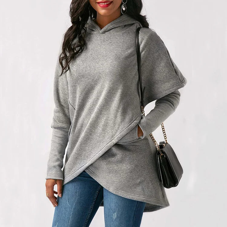 Women Hoodies Sweatshirts Autumn Winter Plus Size Long Sleeve Pocket Pullover Hoodie Female Casual Warm Hooded Sweatshirt Casual